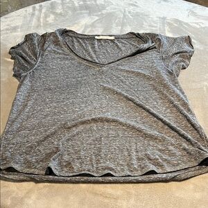 We The Free Charcoal Short Sleeve Tee. Sheer fabric. Size M